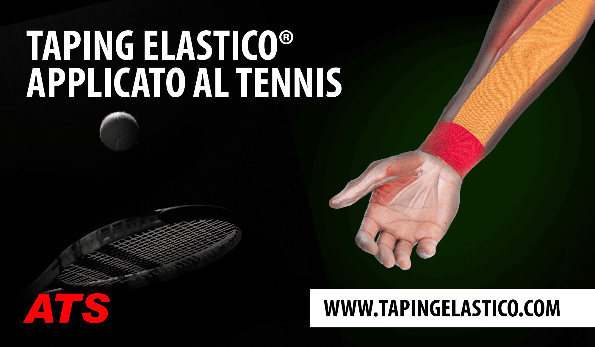 Taping Elastico applicato al Tennis